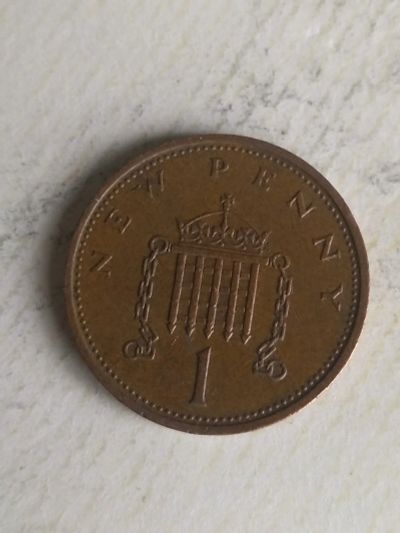 Лот: 15941808. Фото: 1. Великобритания 1 новый пенни... Великобритания и острова