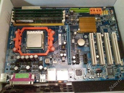 Лот: 1051662. Фото: 1. Мат плата GigaByte GA-M52S-S3P. Материнские платы