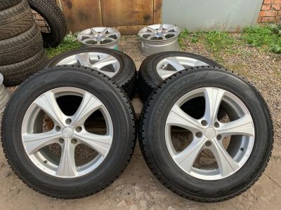 Лот: 14626671. Фото: 1. Kaiser R17 + Dunlop Grandtrek... Шины на дисках