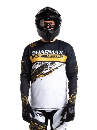 Лот: 21079724. Фото: 1. Джерси Sharmax Black-gold. Шины
