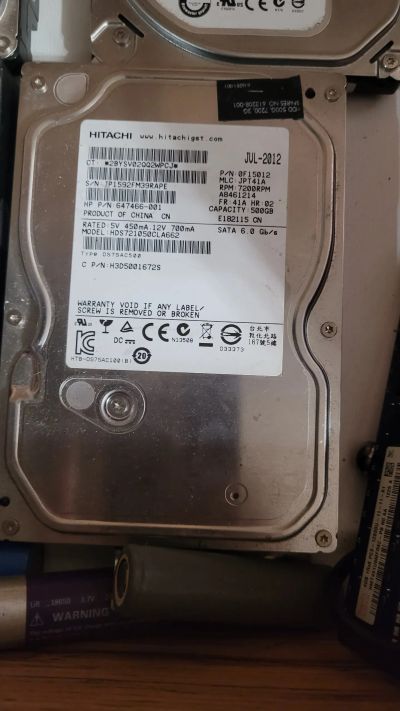 Лот: 24907822. Фото: 1. Hdd 500gb. Жёсткие диски (HDD)