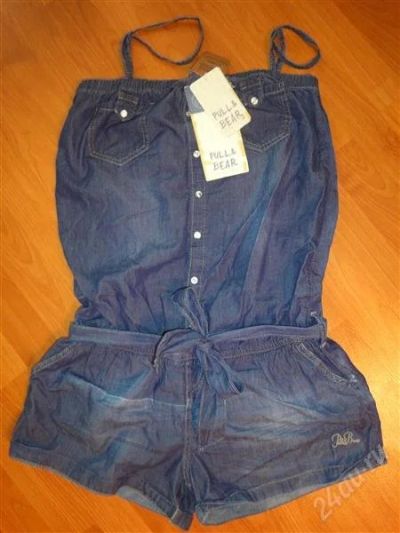 Лот: 794004. Фото: 1. ! Новый джинсовый комбез Pull... Костюмы