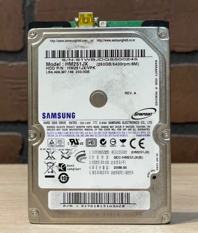 Лот: 23512797. Фото: 1. Жесткий диск “Samsung”. Жёсткие диски (HDD)
