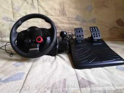 Лот: 12234653. Фото: 1. Руль игровой Logitech Driving... Рули, джойстики
