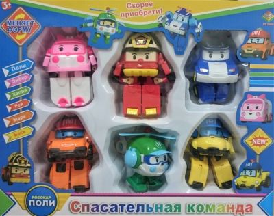 Лот: 12008721. Фото: 1. Набор Поли робокар спасательная... Конструкторы