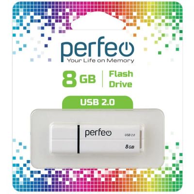 Лот: 24948898. Фото: 1. Флеш-накопитель USB2.0 8Gb Perfeo... USB-флеш карты