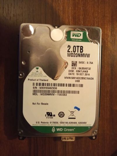 Лот: 20298297. Фото: 1. Western Digital WDC WD20NMVW-11AV3S2. Жёсткие диски (HDD)