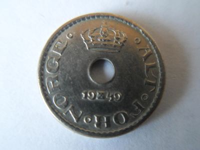 Лот: 5353485. Фото: 1. Норвегия 10 эре, 1949. Европа