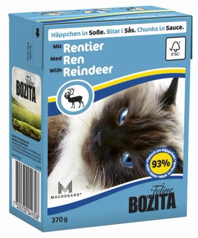 Лот: 4929886. Фото: 1. Bozita Feline Reindeer, мясные... Корма