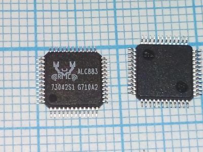 Лот: 12478239. Фото: 1. Аудиокодек ALC883 QFP48. Микросхемы