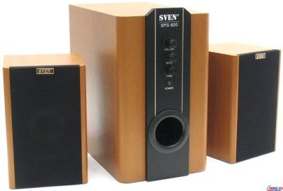 Лот: 10059953. Фото: 1. Колонки 2.1 SVEN SPS-820 Wood. Активные акустические системы