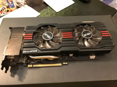 Лот: 12705461. Фото: 1. Б/у 2GB ASUS GeForce GTX 660Ti... Видеокарты