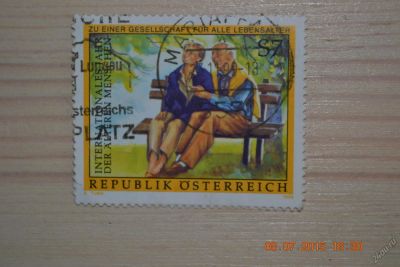 Лот: 5793172. Фото: 1. Марка Австрии 1999г. Год пожилых... Марки