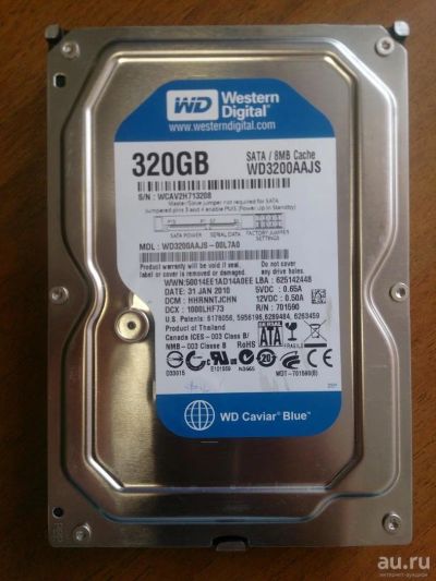 Лот: 9880652. Фото: 1. Жесткий диск HDD Western Digital... Жёсткие диски (HDD)