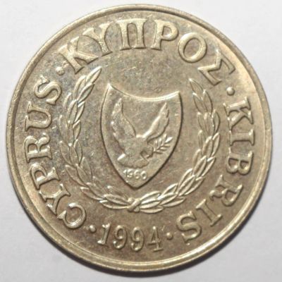 Лот: 18615454. Фото: 1. 5 центов 1994 год. Кипр. Европа