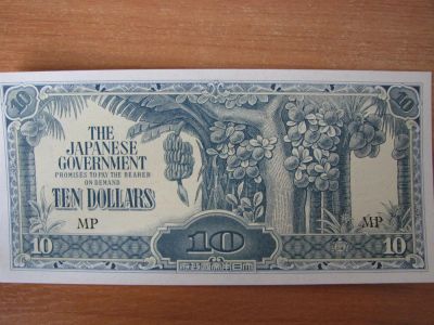 Лот: 3670673. Фото: 1. Малайя 10 долларов 1942-1944 года... Азия