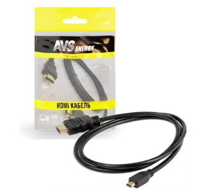 Лот: 20584113. Фото: 1. Кабель AVS HDMI(A)-microHDMI(D... Электроприборы для автомобиля