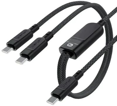 Лот: 25789873. Фото: 1. Кабель ACEFAST C5-11 USB-C 2-in-1... Шлейфы, кабели, переходники