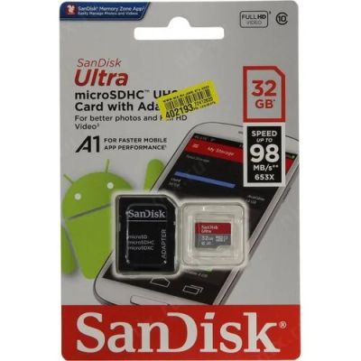Лот: 17898144. Фото: 1. Flash-карта SanDisk Ultra (32... USB-флеш карты