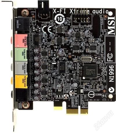 Лот: 1286972. Фото: 1. Звуковая карта X-Fi Xtreme Audio... Звуковые карты