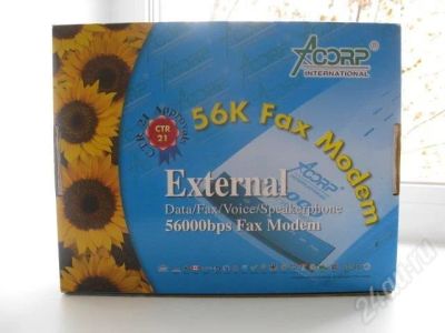 Лот: 359163. Фото: 1. Acorp 56K с рубля. Проводные модемы