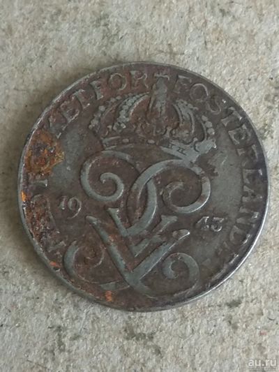 Лот: 13667092. Фото: 1. швеция 1 эре 1943. Европа