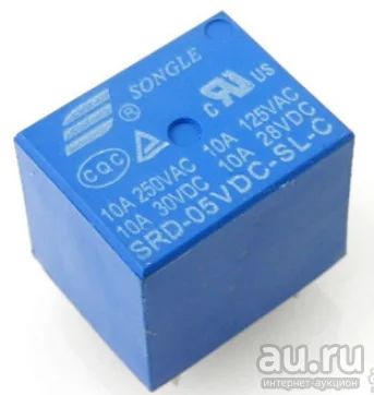 Лот: 13612176. Фото: 1. реле 5v 19x15x15mm SRD-05VDC-SL-C... Реле, тумблеры, переключатели