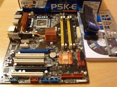 Лот: 1888237. Фото: 1. Материнская плата ASUS P5K-E wifi-AP... Материнские платы