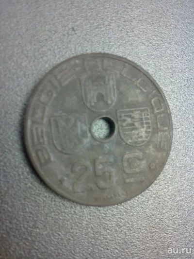 Лот: 8442119. Фото: 1. 25 центимес 1946 год Бельгия. Европа