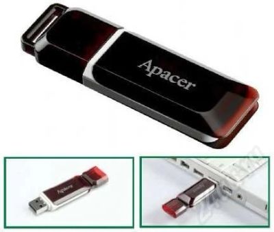 Лот: 527888. Фото: 1. Флэшка Apacer 4 гб новая. USB-флеш карты