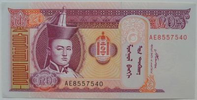 Лот: 6063379. Фото: 1. Монголия 20 тугриков 2007, в обороте... Азия