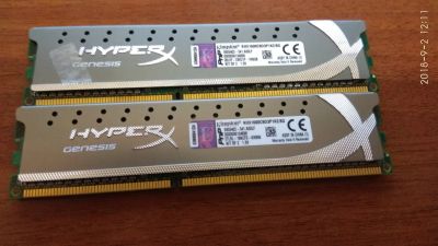 Лот: 12040249. Фото: 1. kingston hyper x genesis 4gb*2. Оперативная память
