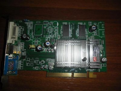 Лот: 8062444. Фото: 1. AGP 128Mb DDR ATI Radeon 9600... Видеокарты