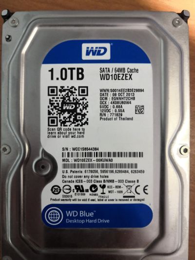 Лот: 18613726. Фото: 1. HDD 1.0 TB WD. Жёсткие диски (HDD)