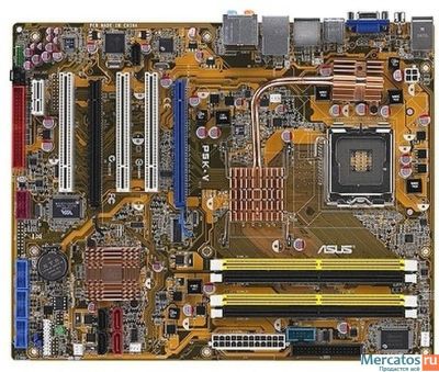 Лот: 6215020. Фото: 1. Asus P5K + Intel Core 2 Quad... Материнские платы