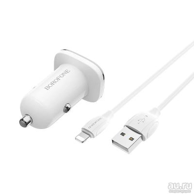 Лот: 17409764. Фото: 1. АЗУ 2 USB Borofone BZ12 5V-2.4A... Зарядные устройства, блоки питания, адаптеры сетевые для смартфонов