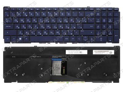 Лот: 20132433. Фото: 1. Клавиатура L95658-251 для HP темно-синяя... Клавиатуры для ноутбуков