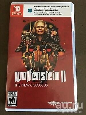 Лот: 14815710. Фото: 1. wolfenstein 2 nintendo switch. Игры для консолей