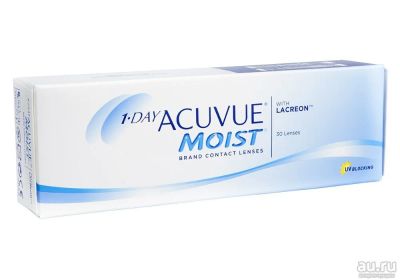 Лот: 8962353. Фото: 1. Acuvue Moist 1 day 30 линз за... Контактные линзы