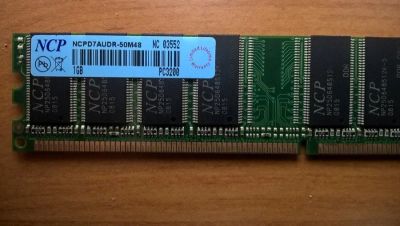 Лот: 10018884. Фото: 1. Оперативная память DDR1 PC3200... Оперативная память