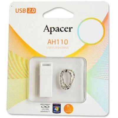 Лот: 4646362. Фото: 1. USB Flash 16Gb Apacer AH110 Белая... USB-флеш карты