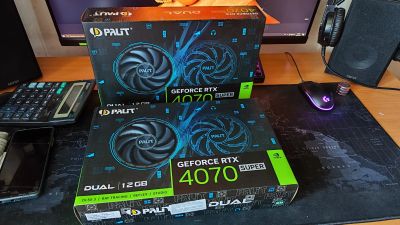 Лот: 22636186. Фото: 1. НОВЫЕ!!! palit geforce rtx 4070... Видеокарты