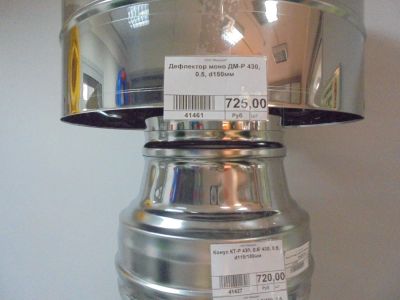 Лот: 8635690. Фото: 1. Дефлектор моно на дымоход ДМ-Р... Дымоходы