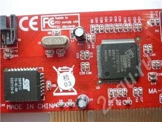 Лот: 447678. Фото: 1. Контроллер * PCI SATA (2+1)port... Платы расширения, контроллеры, доп. порты