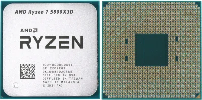 Лот: 25588592. Фото: 1. Процессор AMD Ryzen 7 5800X3D... Процессоры