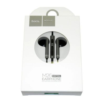 Лот: 12490294. Фото: 1. Гарнитура Hoco M26 4pin 1.2м Gray... Наушники, гарнитуры