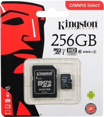 Лот: 16181165. Фото: 1. Карта памяти micro SDXC 256GB... Карты памяти