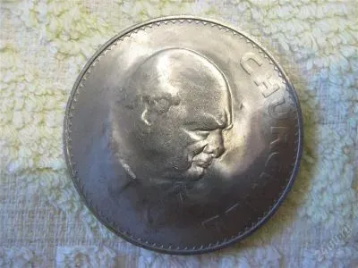 Лот: 25255987. Фото: 1. Великобритания 1 крона 1965 года... Великобритания и острова