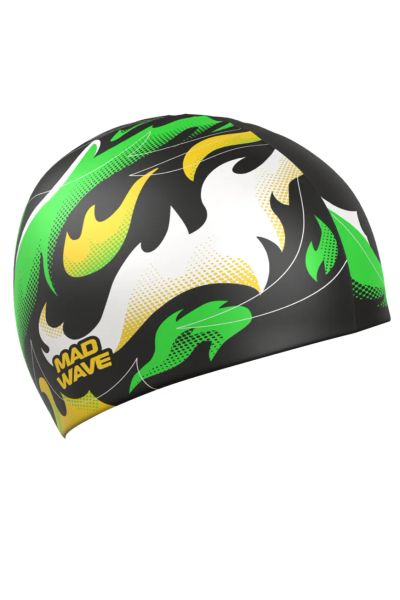 Лот: 25072171. Фото: 1. Силиконовая шапочка MadWave Fire... Плавание