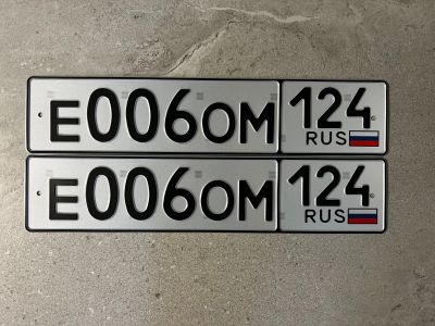 Лот: 22563031. Фото: 1. Продам гос.номер Е 006 ОМ 124. Госномера